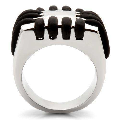 Alamode Rhodium Brass Ring with No Stone - Alamode - Flyclothing LLC