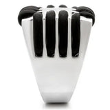Alamode Rhodium Brass Ring with No Stone - Alamode - Flyclothing LLC