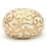 Alamode Rose Gold Brass Ring with No Stone - Alamode