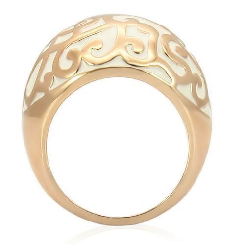 Alamode Rose Gold Brass Ring with No Stone - Flyclothing LLC