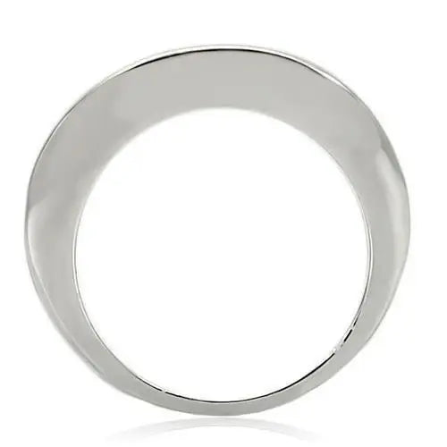 Alamode Rhodium + Ruthenium Brass Ring with AAA Grade CZ in Jet - Alamode - Flyclothing LLC