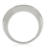 Alamode Rhodium + Ruthenium Brass Ring with AAA Grade CZ in Jet - Alamode - Flyclothing LLC