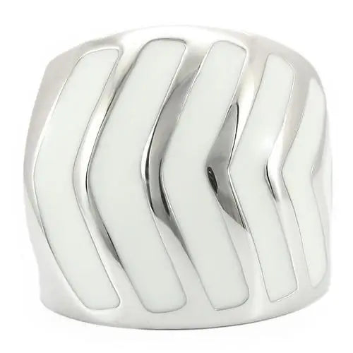 Alamode Rhodium Brass Ring with No Stone - Alamode - Flyclothing LLC