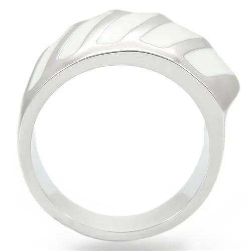 Alamode Rhodium Brass Ring with No Stone - Alamode - Flyclothing LLC