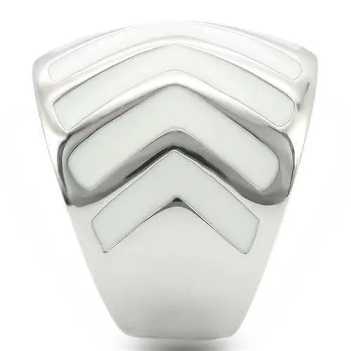 Alamode Rhodium Brass Ring with No Stone - Alamode - Flyclothing LLC