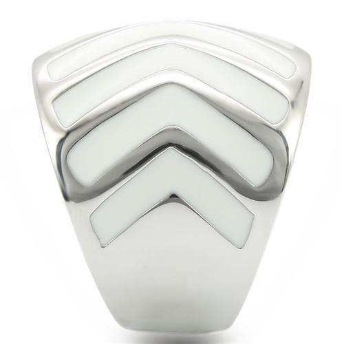 Alamode Rhodium Brass Ring with No Stone - Alamode - Flyclothing LLC