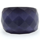 Alamode Gold Brass Ring with Semi-Precious Cat Eye in Montana - Alamode - Flyclothing LLC