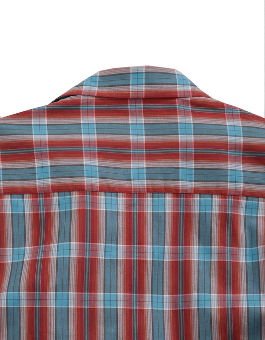 Tin Haul MENS HIGHWAY PLAID LONG SLEEVE WESTERN BUTTON DOWN SHIRT - Tin Haul - Flyclothing LLC