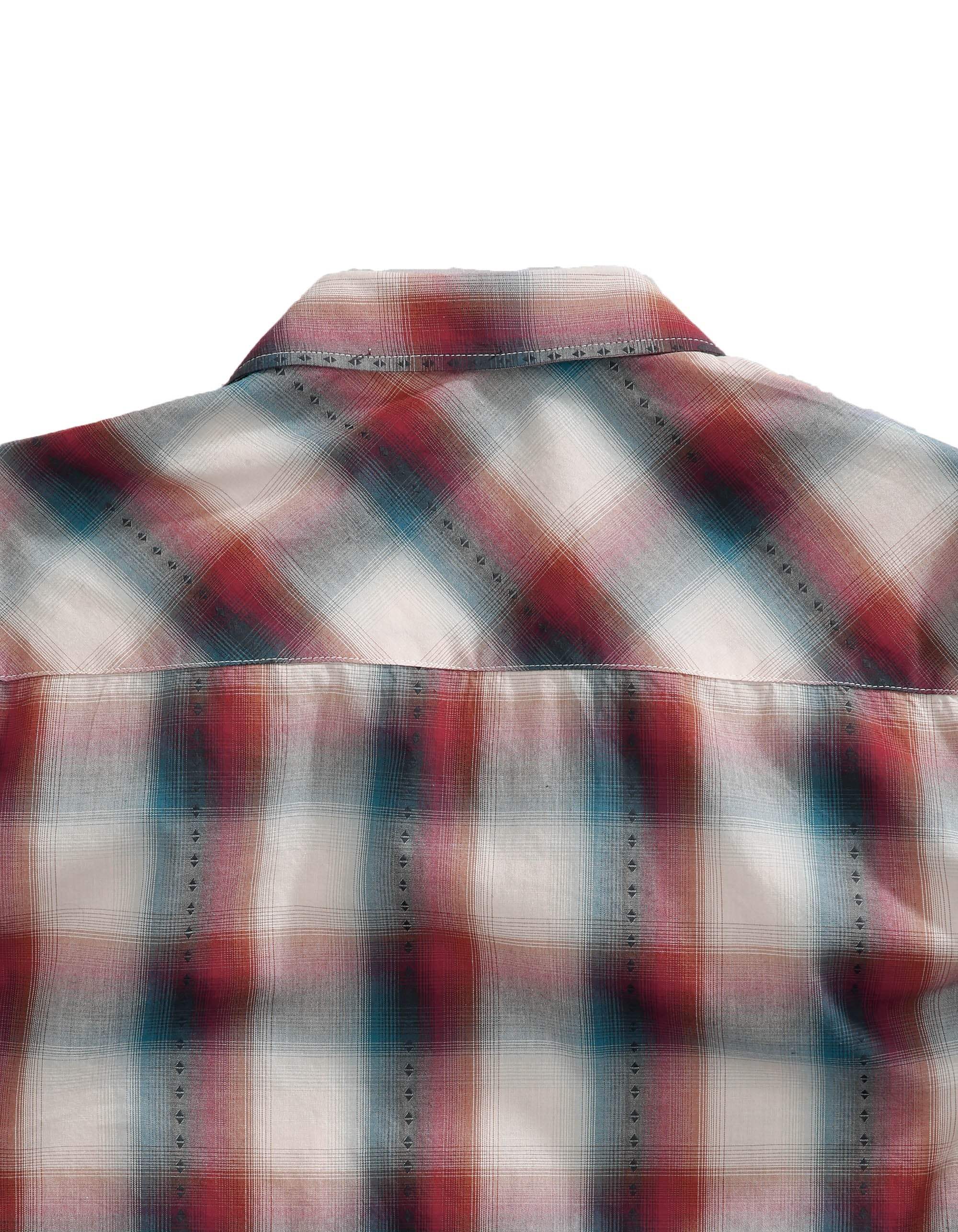 Tin Haul MENS LONG SLEEVE SNAP OMBRE DOBBY WESTERN SHIRT - Tin Haul - Flyclothing LLC