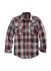 Tin Haul Mens Long Sleeve Western Snap Shirt - Flyclothing LLC