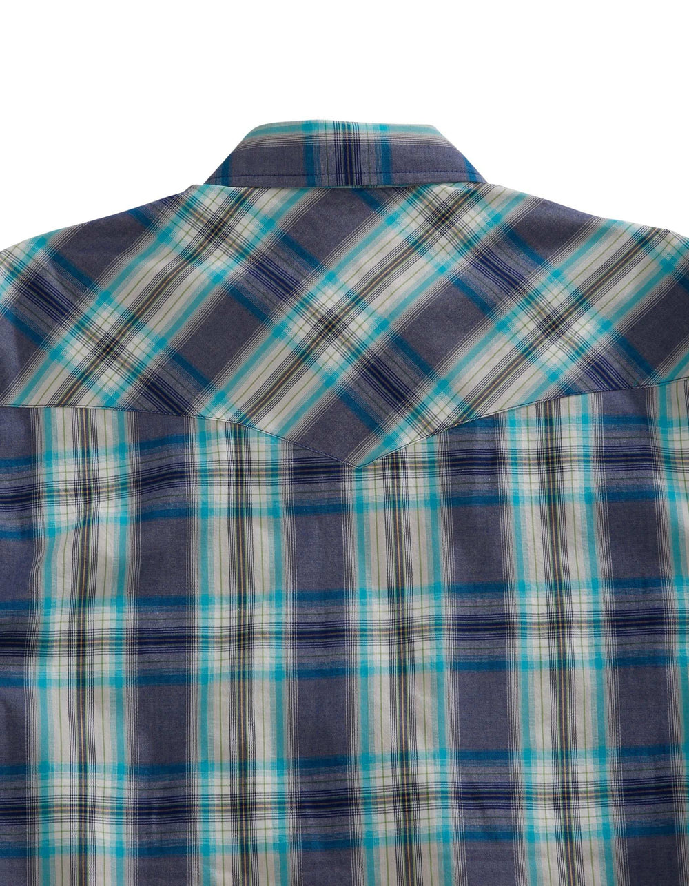 Tin Haul MENS BLUE GRID PLAID LONG SLEEVE SNAP SHIRT - Tin Haul - Flyclothing LLC