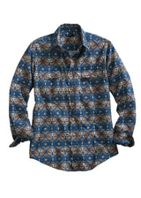 Tin Haul MENS LONG SLEEVE SNAP BLUE AZTEC SERAPE WESTERN SHIRT - Tin Haul - Flyclothing LLC