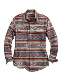 Tin Haul MENS LONG SLEEVE SNAP ARROWHEAD SERAPE WESTERN SHIRT - Tin Haul