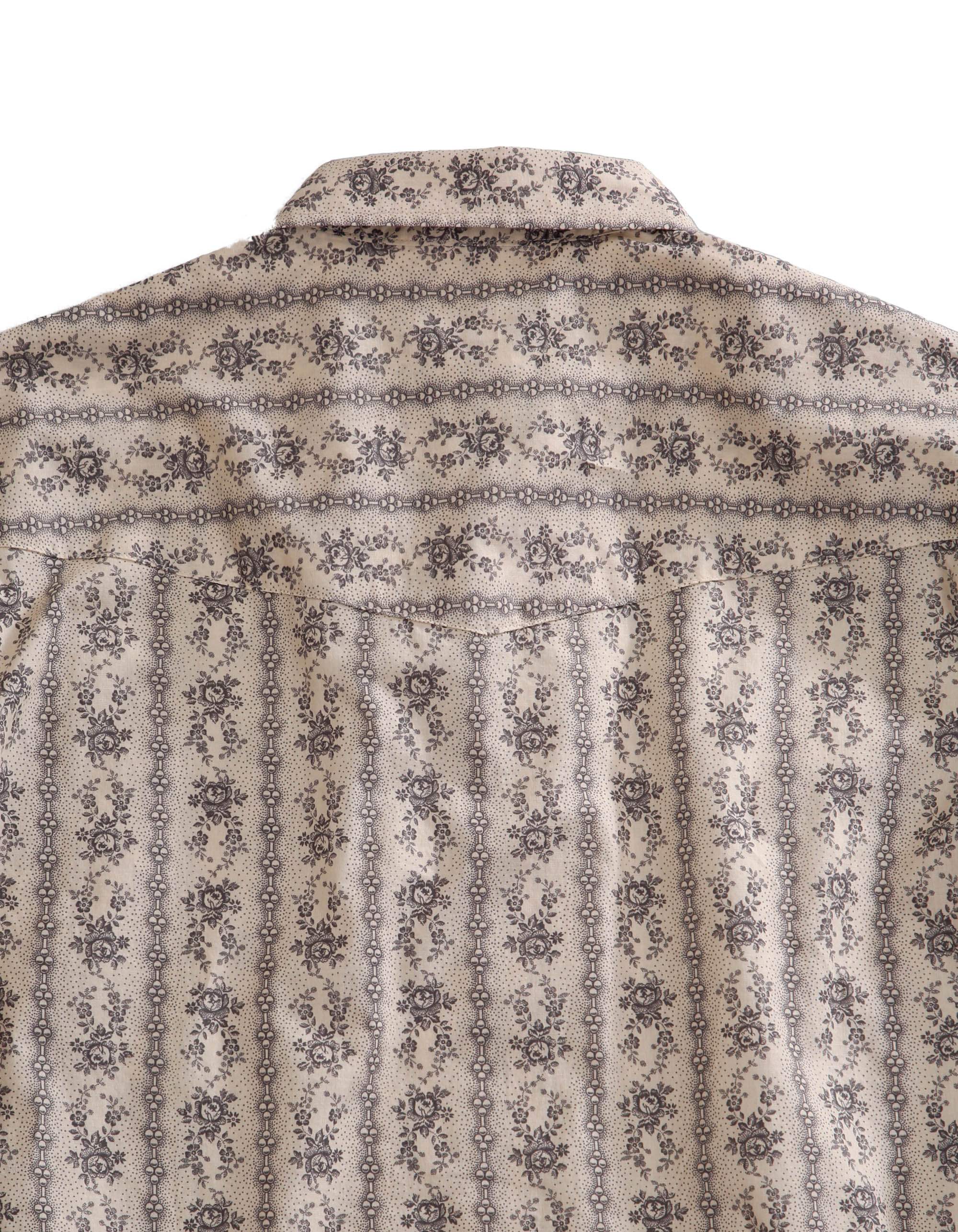 Tin Haul MENS LONG SLEEVE SNAP FRONTIER WALLPAPER STRIPE WESTERN SHIRT - Tin Haul - Flyclothing LLC