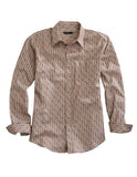 Tin Haul MENS LONG SLEEVE SNAP MODERN PETROGLYPHS PRINT WESTERN SHIRT