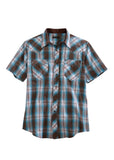 Tin Haul Mens Short Sleeve Western Snap Shirt - Tin Haul
