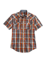 Tin Haul MENS RUSTY PLAID SHORT SLEEVE WESTERN SNAP SHIRT - Tin Haul - Flyclothing LLC