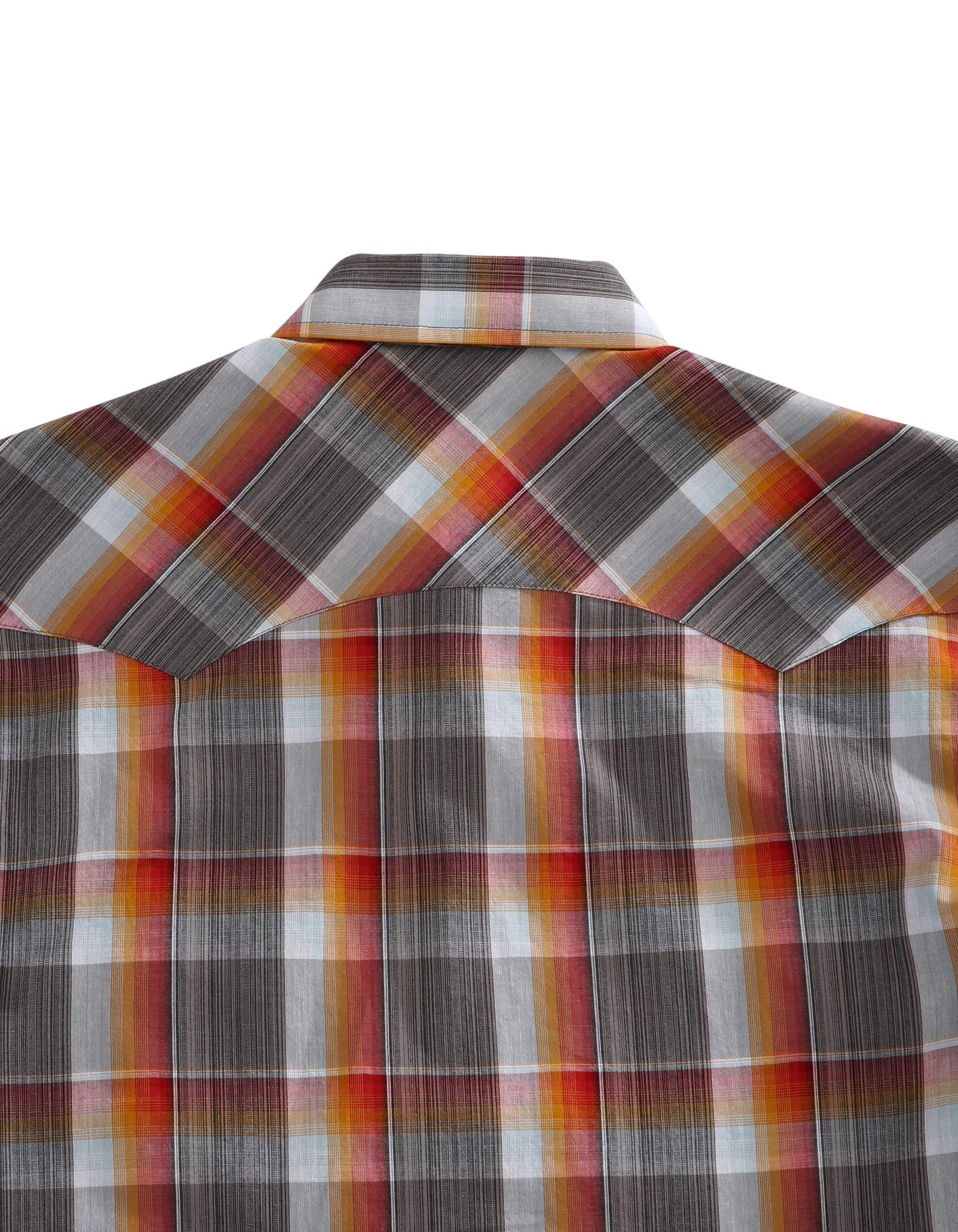 Tin Haul MENS RUSTY PLAID SHORT SLEEVE WESTERN SNAP SHIRT - Tin Haul - Flyclothing LLC