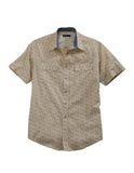 Tin Haul MENS VINTAGE RIDER PRINT SHORT SLEEVE WESTERN SNAP SHIRT