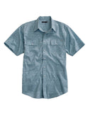Tin Haul MENS SHORT SLEEVE SNAP DOT MATRIX AZTEC PRINT WESTERN SHIRT - Tin Haul