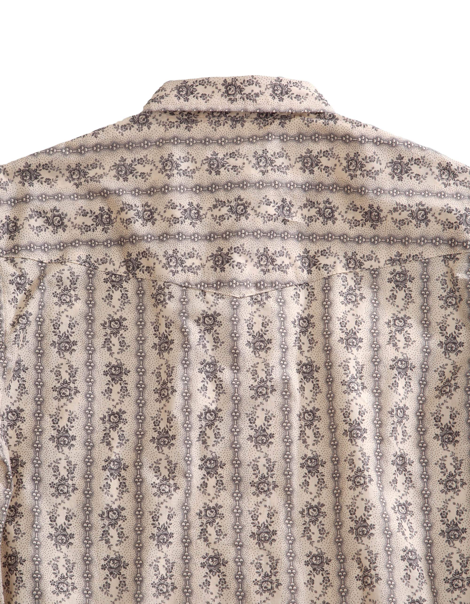 Tin Haul MENS SHORT SLEEVE SNAP FRONTIER WALLPAPER STRIPE WESTERN SHIRT - Tin Haul - Flyclothing LLC