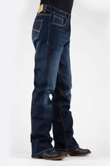 Tin Haul MENS TWO COLOR EMBROIDERY LINE JEANS - Tin Haul - Flyclothing LLC
