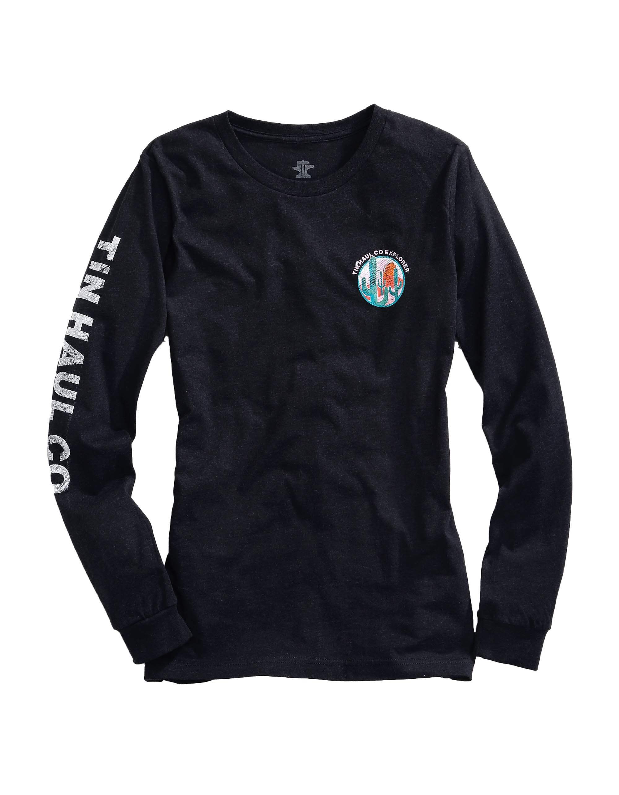 Tin Haul WOMENS LONG SLEEVE KNIT TIN HAUL EXPLORER SCREEN PRINT SHIRT - Tin Haul - Flyclothing LLC