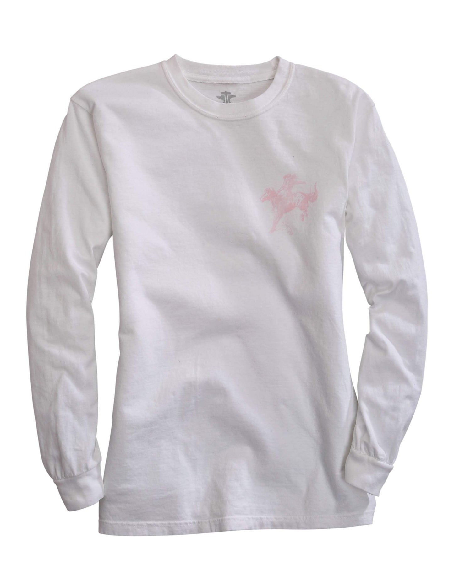 Tin Haul WOMENS LONG SLEEVE KNIT TIN HAUL BLUSH LADY BRONC SCREEN PRINT SHIRT - Tin Haul - Flyclothing LLC