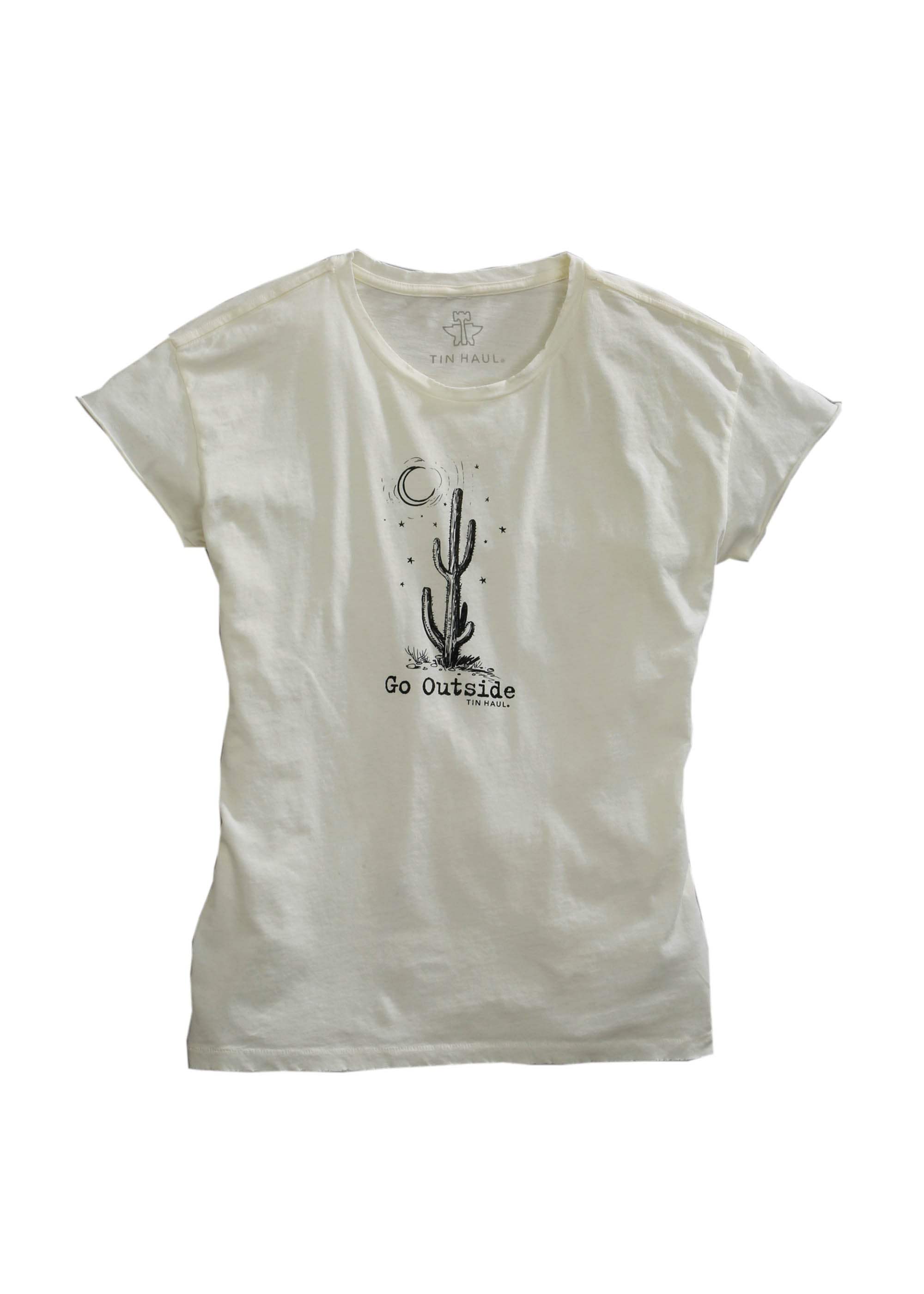 Tin Haul WOMENS LONG SLEEVE KNIT TIN HAUL GO OUTSIDE SCREEN PRINT SHIRT - Tin Haul - Flyclothing LLC