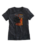 Tin Haul WOMENS SQUIRREL PLAYING BANJO DARK GREY SHORT SLEEVE T-SHIRT - Tin Haul - Flyclothing LLC