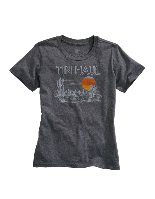 Tin Haul WOMENS LONG SLEEVE KNIT TIN HAUL DESERT SCENERY SHIRT - Tin Haul - Flyclothing LLC