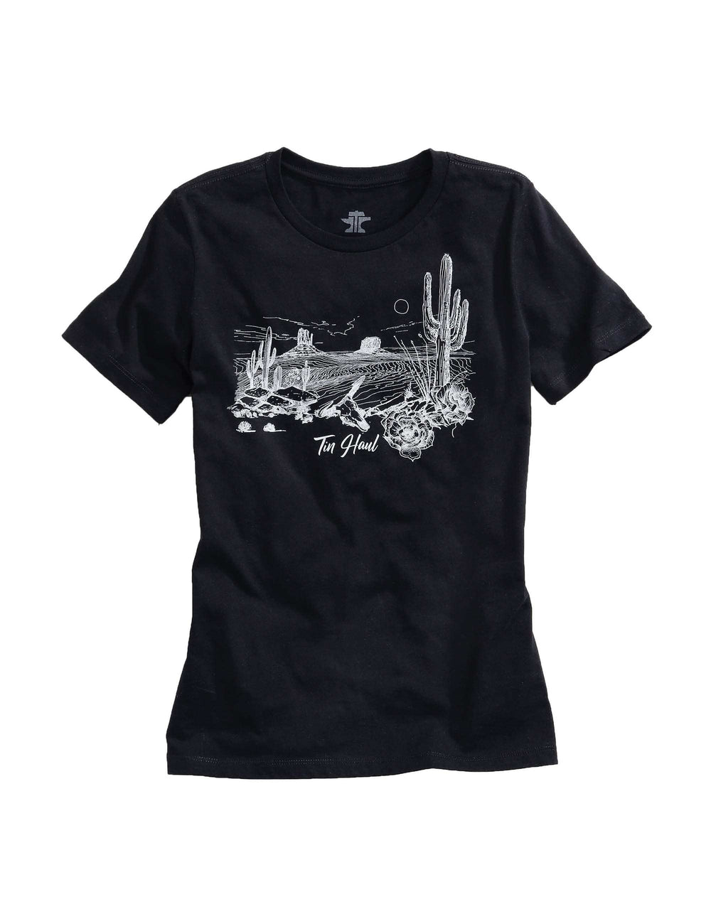 Tin Haul WOMENS LONG SLEEVE KNIT TIN HAUL DESERT LINES SCREEN PRINT SHIRT - Tin Haul - Flyclothing LLC