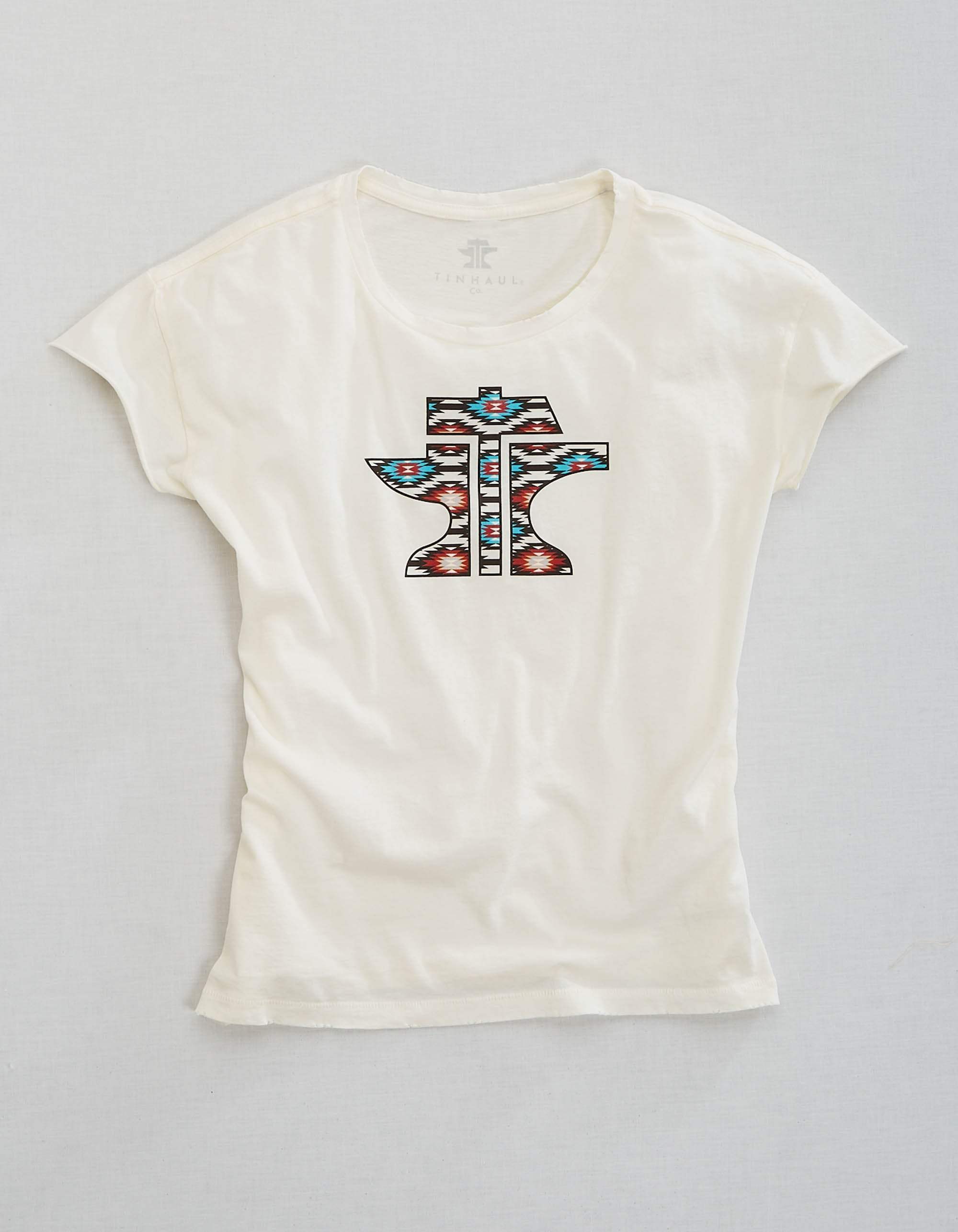Tin Haul WOMENS LONG SLEEVE KNIT TIN HAUL ANVIL AND HAMMER AZTEC RPINT SHIRT - Tin Haul - Flyclothing LLC