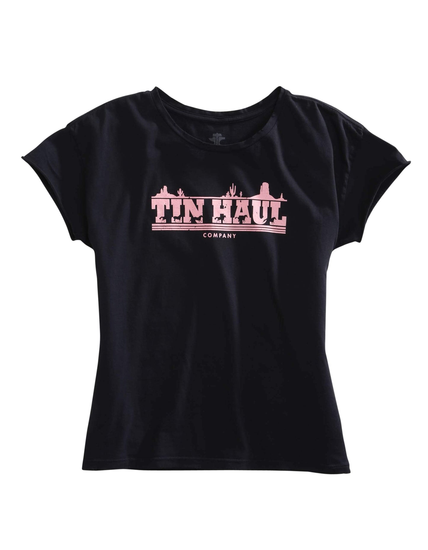 Tin Haul WOMENS LONG SLEEVE KNIT TIN HAUL RUNNING HORSES SCREEN PRINT SHIRT - Tin Haul - Flyclothing LLC
