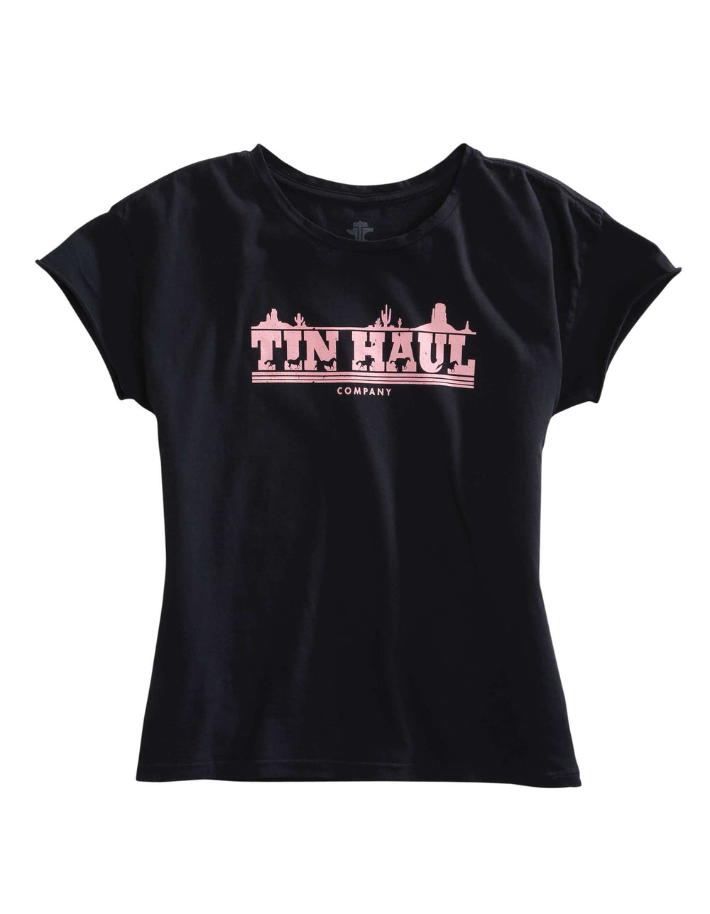 Tin Haul WOMENS LONG SLEEVE KNIT TIN HAUL RUNNING HORSES SCREEN PRINT SHIRT - Tin Haul - Flyclothing LLC