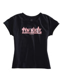 Tin Haul WOMENS LONG SLEEVE KNIT TIN HAUL RUNNING HORSES SCREEN PRINT SHIRT - Tin Haul - Flyclothing LLC