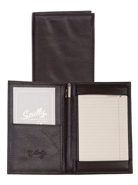 Scully CHOCOLATE FOLDING JOTTER - Scully Leather