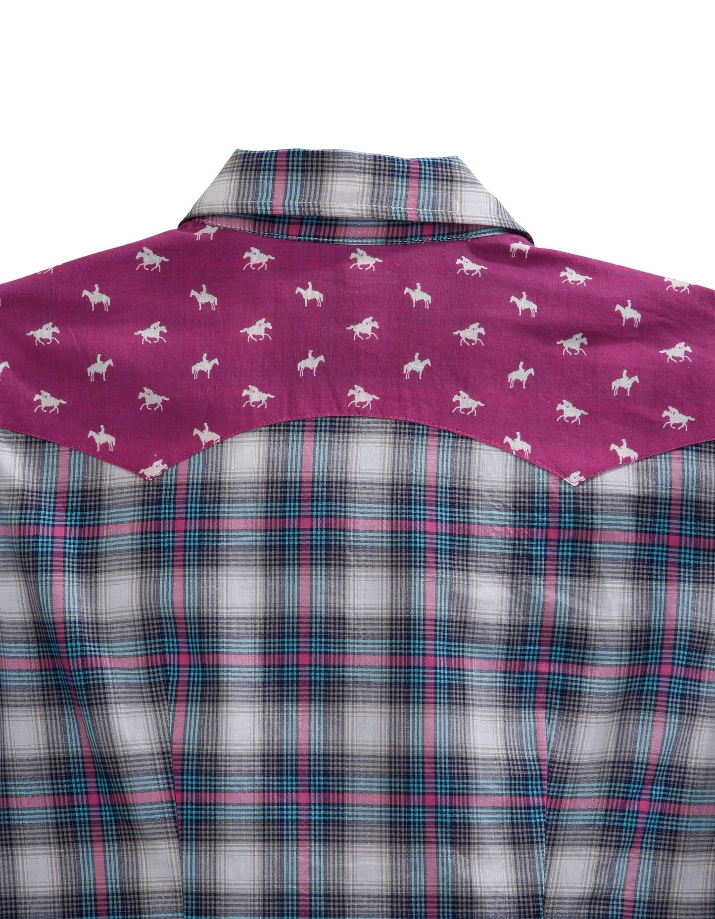 Tin Haul WOMENS STAR OMBRE PLAID LONG SLEEVE WESTERN SNAP SHIRT - Tin Haul - Flyclothing LLC