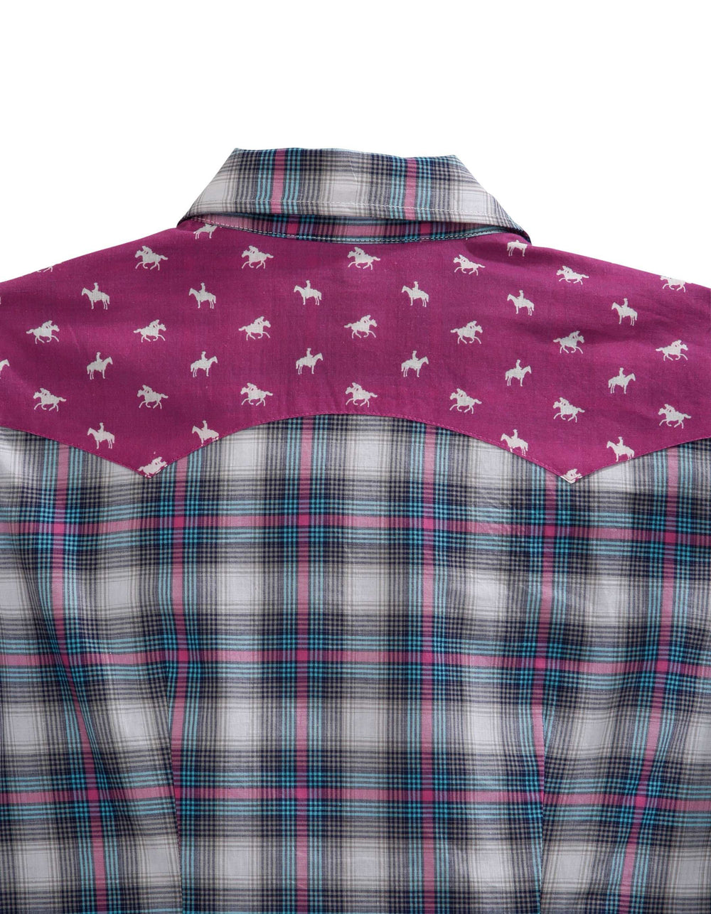 Tin Haul WOMENS STAR OMBRE PLAID LONG SLEEVE WESTERN SNAP SHIRT - Tin Haul - Flyclothing LLC