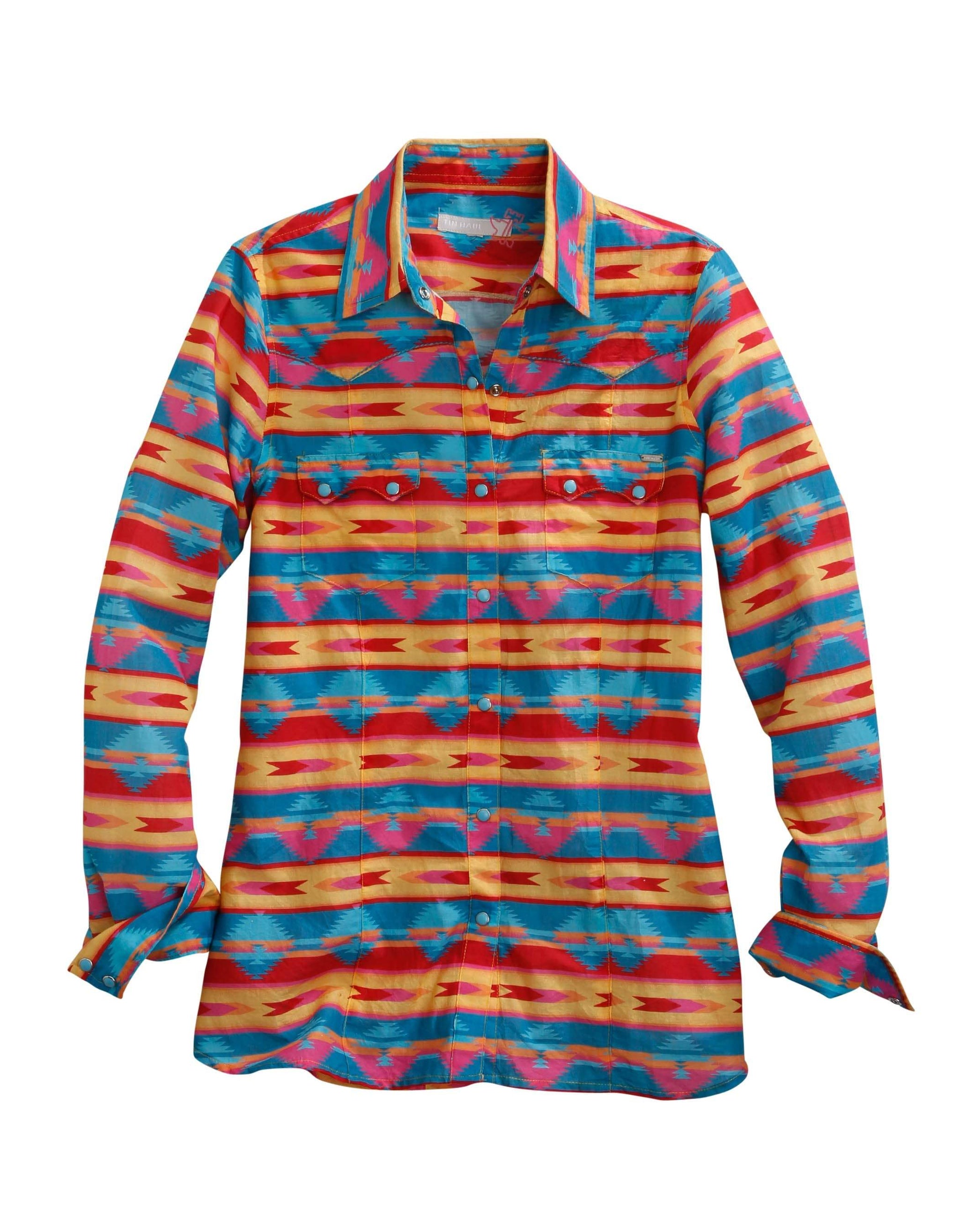 Tin Haul WOMENS LONG SLEEVE BLOUSE - Tin Haul - Flyclothing LLC