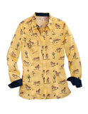 Tin Haul WOMENS LONG SLEEVE SNAP PAINT PONY PRINT WESTERN SHIRT - Tin Haul - Flyclothing LLC