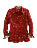 Tin Haul WOMENS LONG SLEEVE SNAP SANTA FE SUN WESTERN SHIRT - Tin Haul - Flyclothing LLC