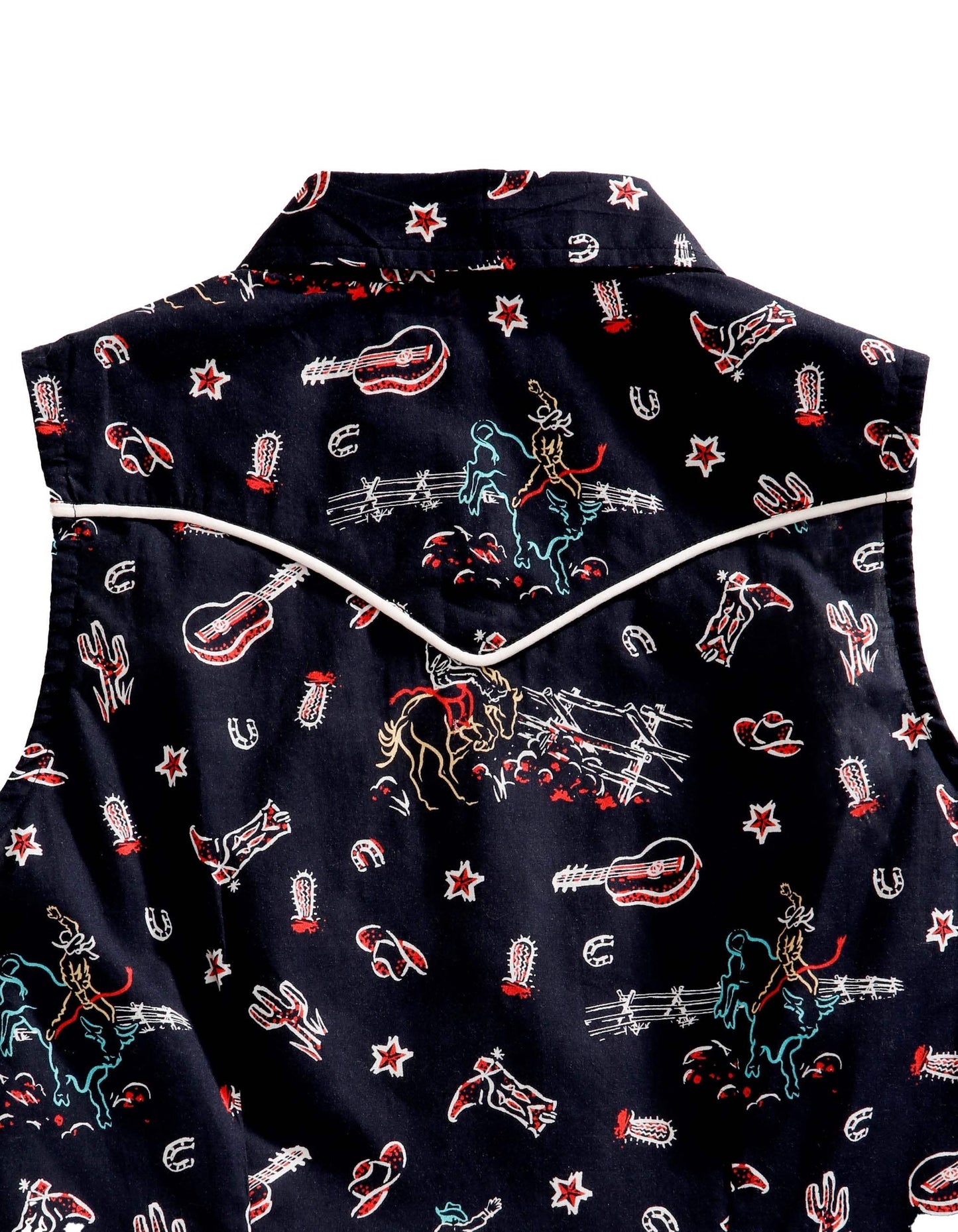 Tin Haul WOMENS SLEEVELESS SNAP ABOUT THE WEST PRINT WESTERN SHIRT - Tin Haul - Flyclothing LLC