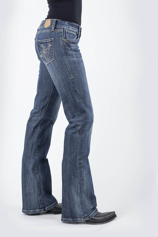 Tin Haul WOMENS CACTUS EMBROIDERY BACK POCKET DETAIL ROSIE FIT JEANS - Tin Haul