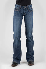 Tin Haul WOMENS DOUBLE X LOOP EMBROIDERY ON BACK POCKET JEANS - Tin Haul - Flyclothing LLC