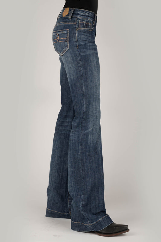 Tin Haul WOMENS DOUBLE LOOP GOLD STITCHING ON BACK POCKET JEANS