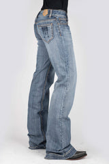 Tin Haul WOMENS BLUE EMBROIDERY BACK POCKET JEANS - Tin Haul - Flyclothing LLC