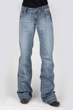 Tin Haul WOMENS BLUE EMBROIDERY BACK POCKET JEANS - Flyclothing LLC