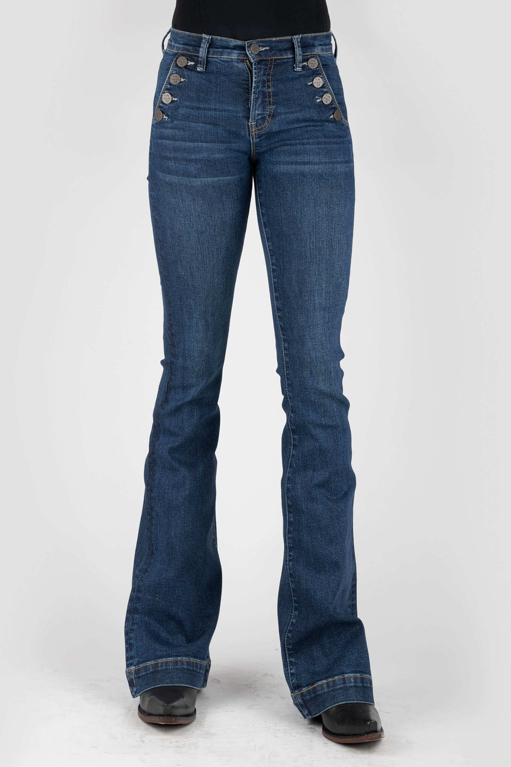 Tin Haul WOMENS 4 BUTTON FRONT POCKET JEANS - Tin Haul - Flyclothing LLC