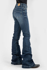 Tin Haul WOMENS HALF MOON PIECED BACK POCKET DECO JEANS - Tin Haul - Flyclothing LLC
